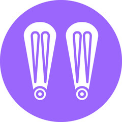 Vector Design Hair Pin Icon Style