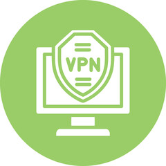 Vector Design VPN Icon Style