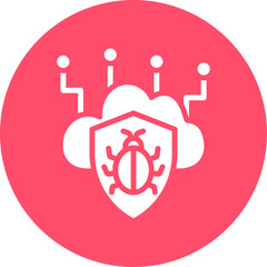 Vector Design Infected Cloud Icon Style