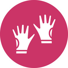 Obraz premium Vector Design Hand Gloves Icon Style