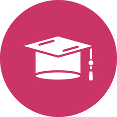 Vector Design Graduate Hat Icon Style