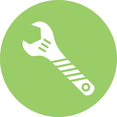 Vector Design Wrench Icon Style