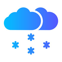 snowfall gradient icon