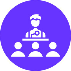 Vector Design Conference Icon Style