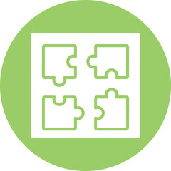 Vector Design Puzzle Icon Style