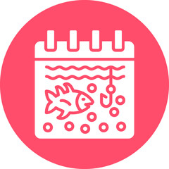 Vector Design Fishing Season Icon Style