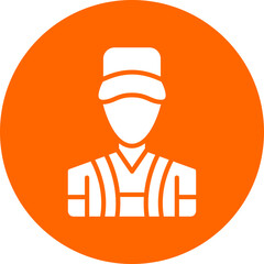Vector Design Park Attendant Icon Style