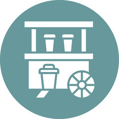 Vector Design Drinks Stall Icon Style