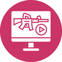 Vector Design Livestream Icon Style