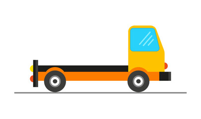 Truck for transportation. Vector graphics in cartoon style
