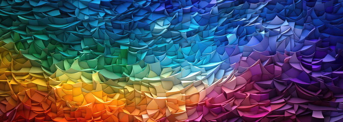 Colorful scale like texture abstract background. hand edited generative AI.