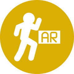 Vector Design Ar Dancing Icon Style