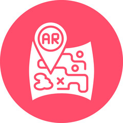 Vector Design Ar Navigation Icon Style