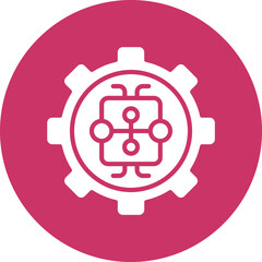 Vector Design Machine Learning Icon Style