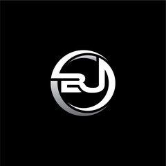 BU Letter Initial Logo Design Template Vector Illustration