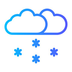 snowfall gradient icon