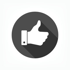 Thumb Icon. Good, Like Symbol - Vector, Sign for Design, Presentation, Website or Application Element.