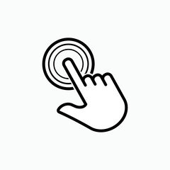 Touch Screen Icon. Smartphone Operating Symbol - Vector, Sign for Design, Presentation, Website or Apps Elements.