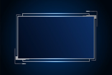 Sci fi futuristic user interface, HUD template frame design, Technology abstract background	
