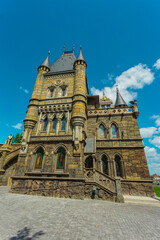 Fototapeta premium Tourist center Castle Garibaldi in the village Hryaschevka near