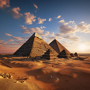 ancient Egyptian pyramids of Giza