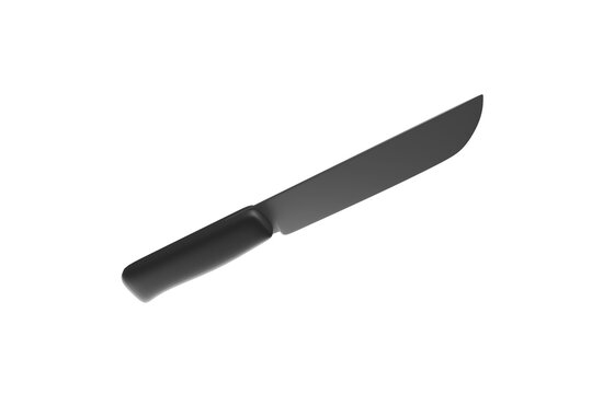 Kitchen meat knife 3d render