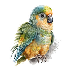 blue and yellow macaw, Generative AI