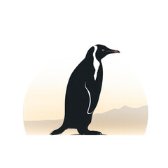 Obraz premium penguin looking isolated on white