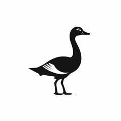Goose logo, goose icon, goose head, vector