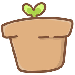 Baby flower pot