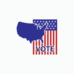 US Vote Icon. Campaign Element, Election Symbol - Vector.
