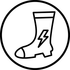 Vector Design Electrician Boots Icon Style