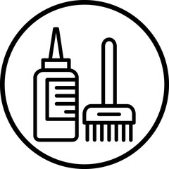 Vector Design Hair Dye Icon Style
