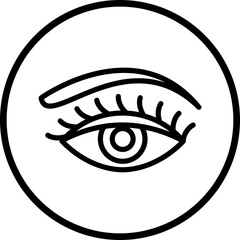 Vector Design Eyebrow Icon Style