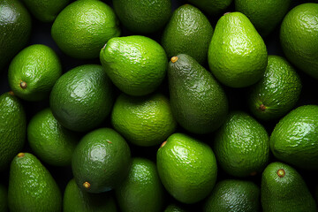 Avocados close up background, AI Generated