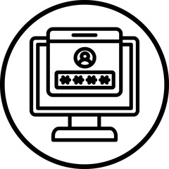 Vector Design User Login Icon Style