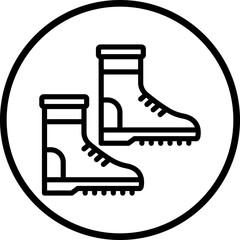 Vector Design Farming Boots Icon Style