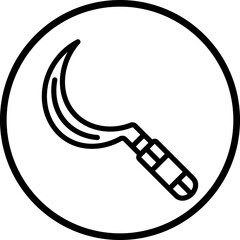 Vector Design Sickle Icon Style
