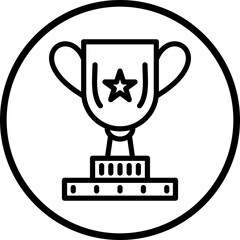 Vector Design Trophy Icon Style