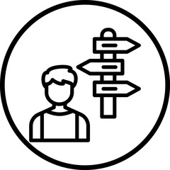 Vector Design Direction Icon Style