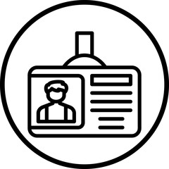Vector Design ID Card Icon Style