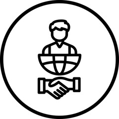 Vector Design International Relations Icon Style