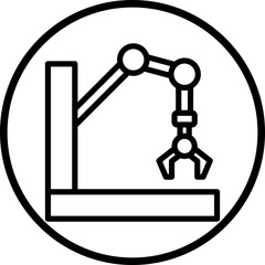 Vector Design Robot Arm Icon Style