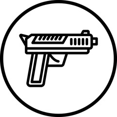 Vector Design Police Gun Icon Style