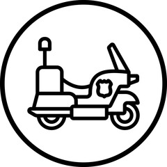 Vector Design Motorbike Icon Style