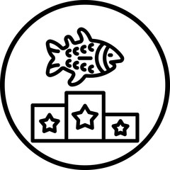 Vector Design Fishing Competition Icon Style