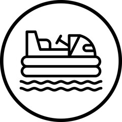 Vector Design Bumper Boats Icon Style