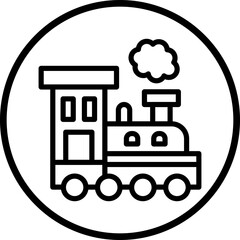 Vector Design Steam Train Icon Style