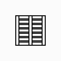 Pallet Icon. Warehouse, Package Element Symbol.