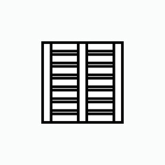 Pallet Icon. Warehouse, Package Element Symbol.